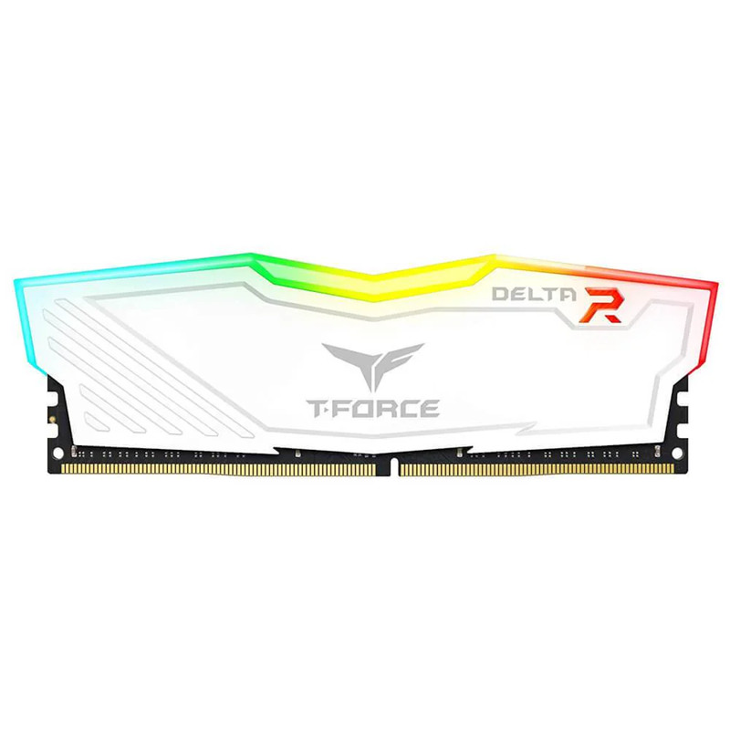 Team Group T-Force Delta R RGB 16GB 3600Mhz DDR4 RAM - White - الذاكرة العشوائية